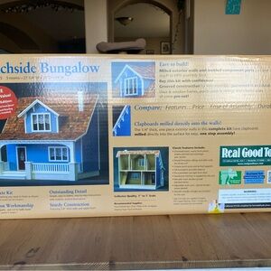 Beachside Bungalow Dollhouse Kit - Blue and White